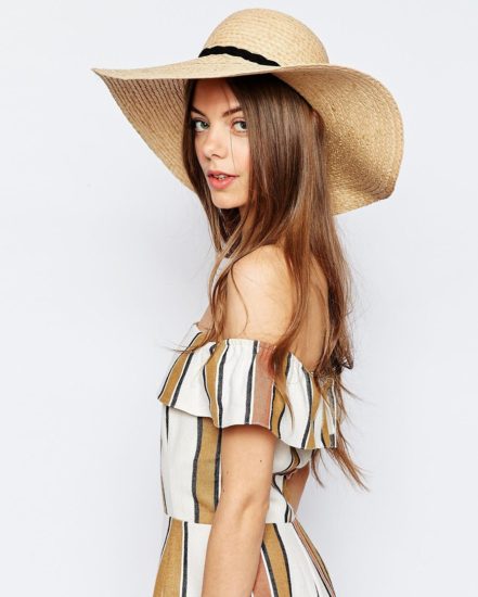 Natural Straw Floppy Hat