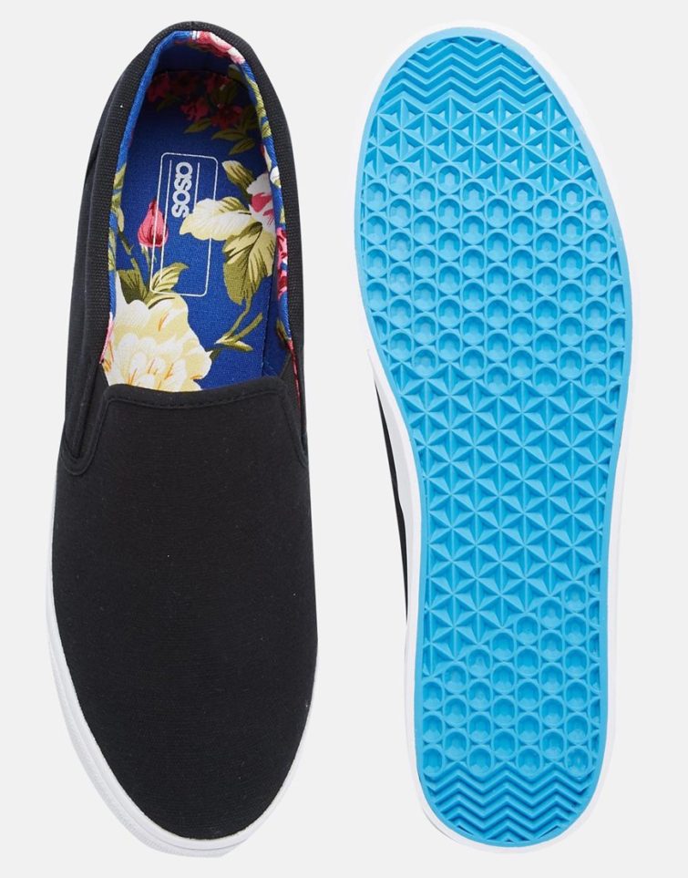 Plimsolls With Floral Print - Image 3